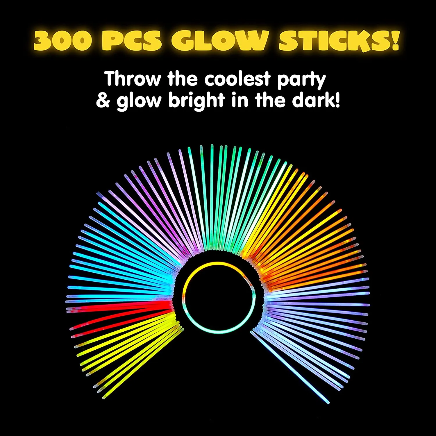 100Pcs Glow sticks 8in