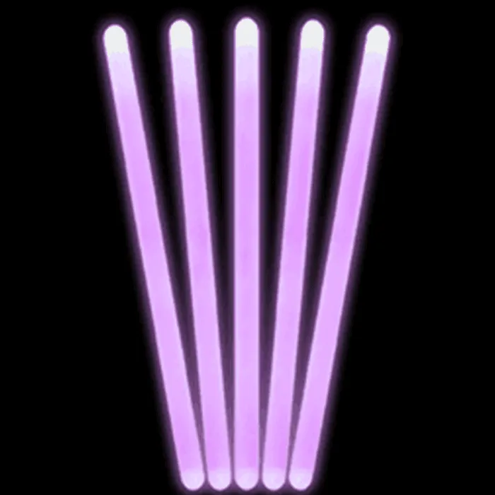 12 Inch Premium Purple Jumbo Glow Sticks - Pack of 10
