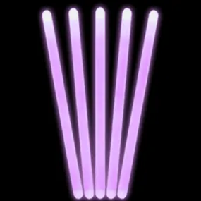 12 Inch Premium Purple Jumbo Glow Sticks - Pack of 10