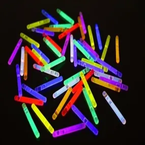 1.5 Inch Multicolor Mini Glow Sticks  - Pack of 50