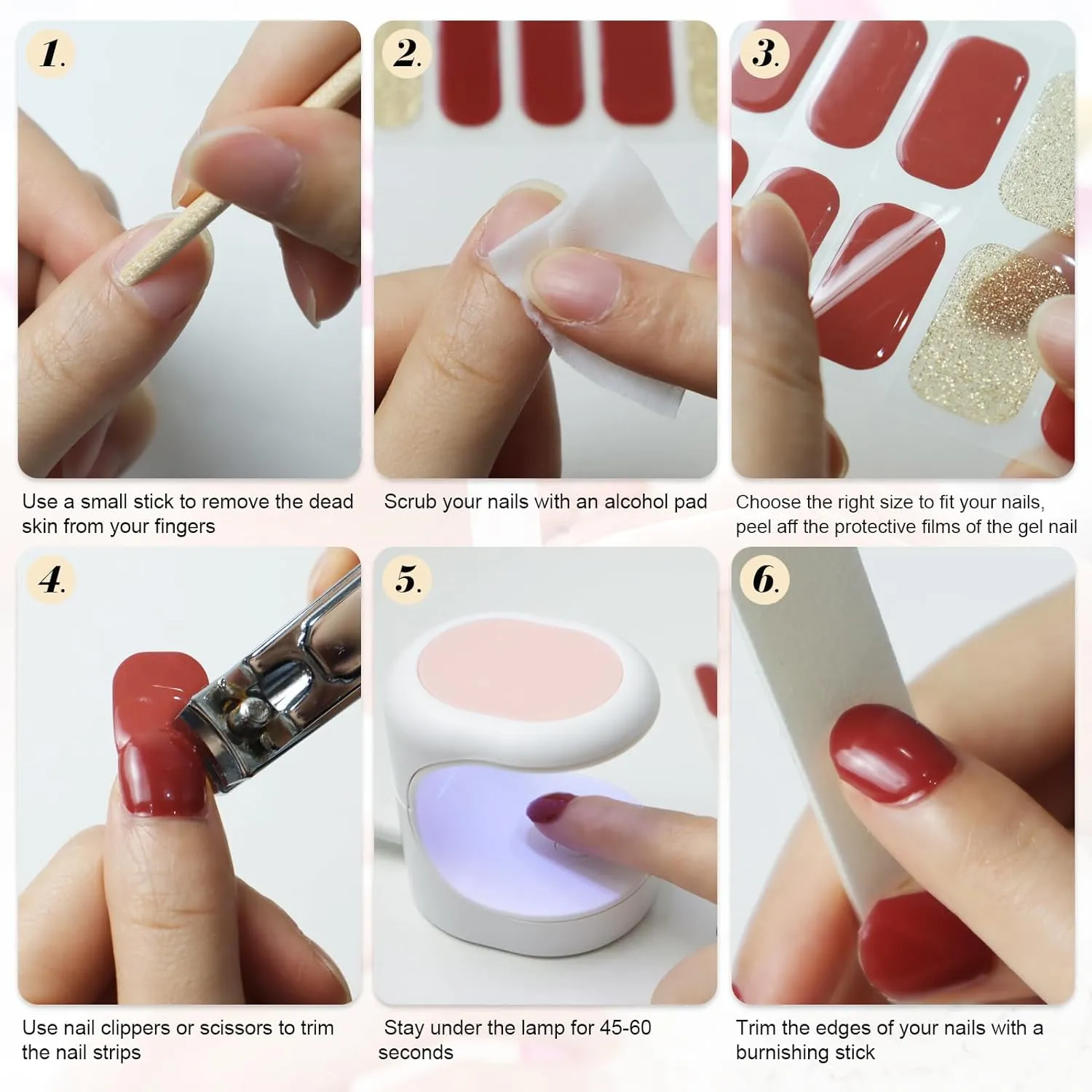 20 pcs Semi-Cured Gel Nail Strips | BSS-0112