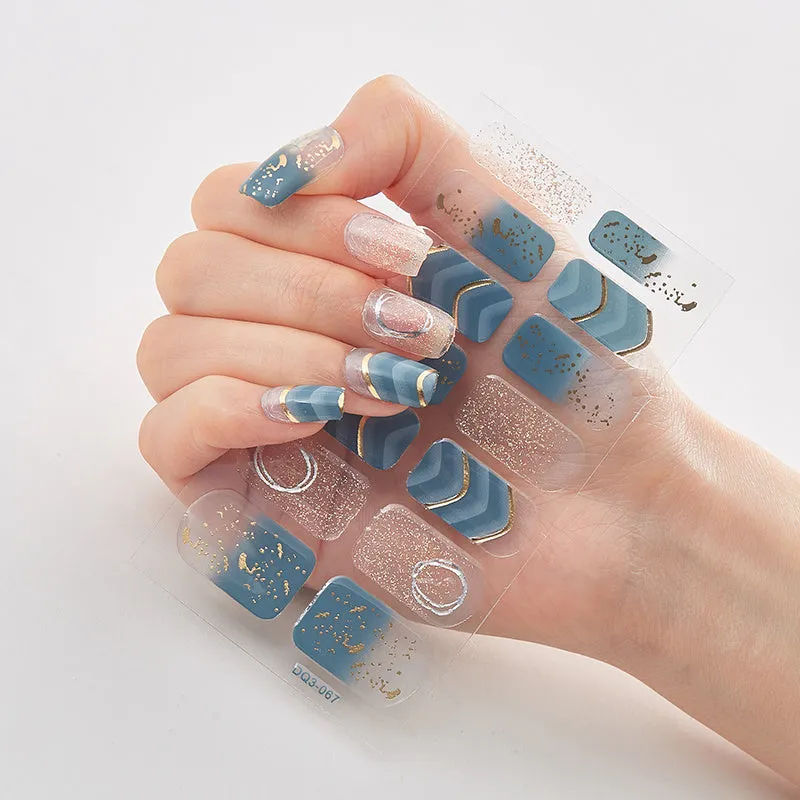 3D Laser Gilding Process Nail Oil Film – Nail Enhancement Sticker