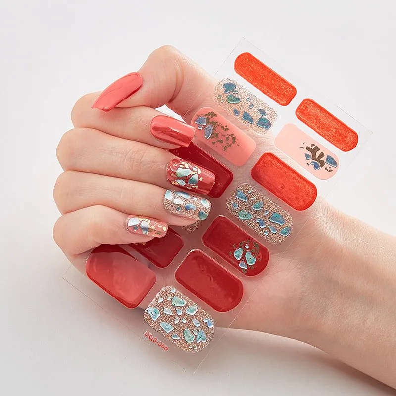 3D Laser Gilding Process Nail Oil Film – Nail Enhancement Sticker