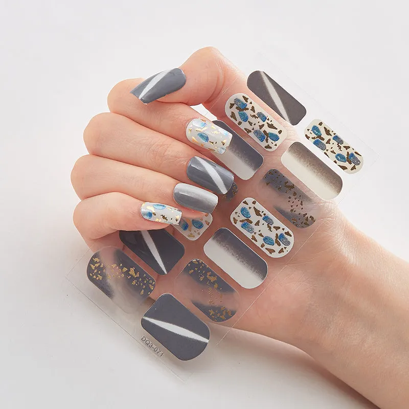 3D Laser Gilding Process Nail Oil Film – Nail Enhancement Sticker