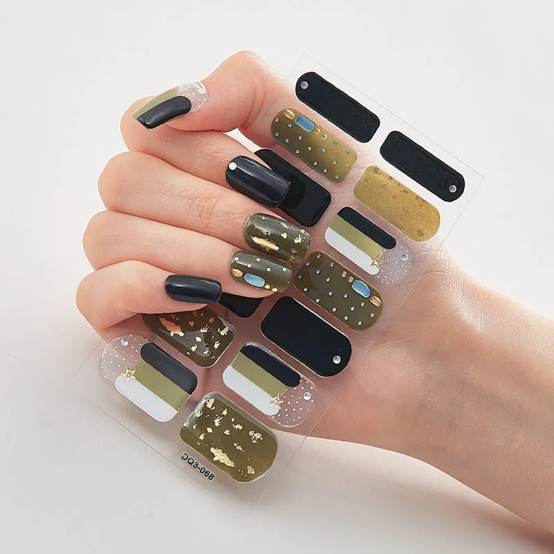 3D Laser Gilding Process Nail Oil Film – Nail Enhancement Sticker
