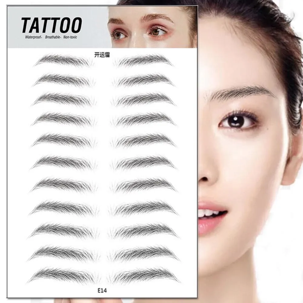 4D Natural Hair Like Water Transfer Waterproof Long Lasting Eyebrow Tattoo Sticker