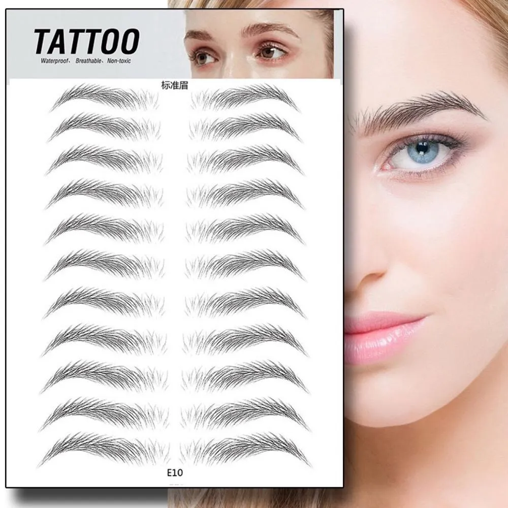 4D Natural Hair Like Water Transfer Waterproof Long Lasting Eyebrow Tattoo Sticker