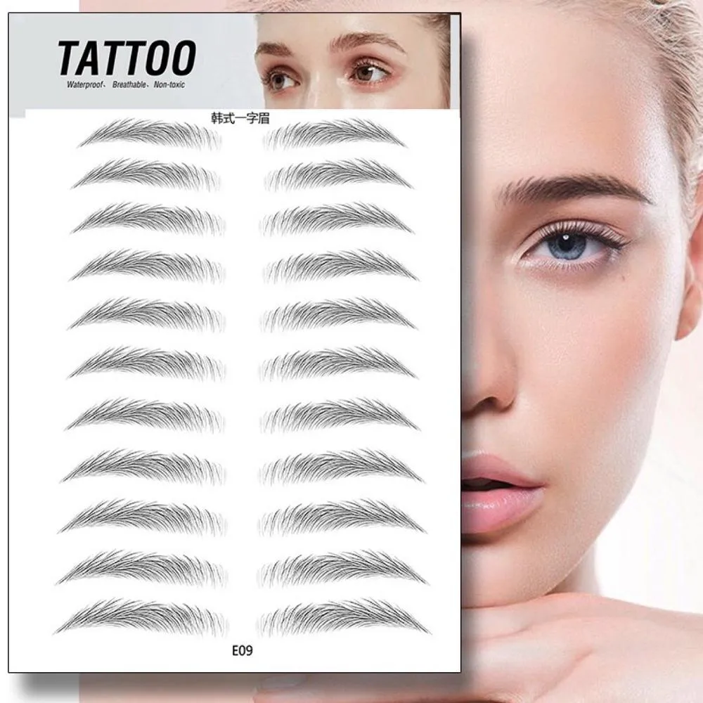 4D Natural Hair Like Water Transfer Waterproof Long Lasting Eyebrow Tattoo Sticker