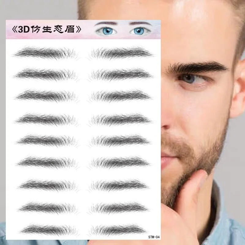 4D Natural Hair Like Water Transfer Waterproof Long Lasting Eyebrow Tattoo Sticker