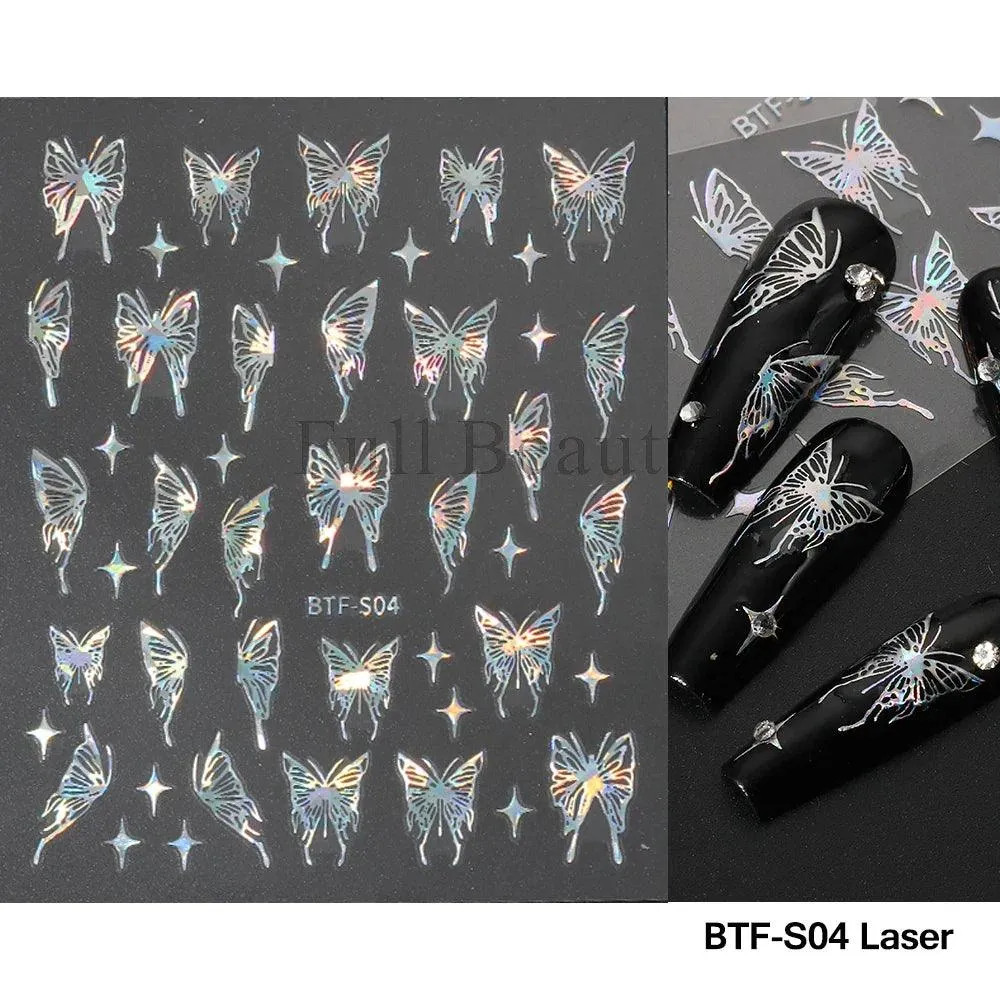 5D Floral Geometry Japanese Nail Art Stickers: Impeccable Design & Quality
