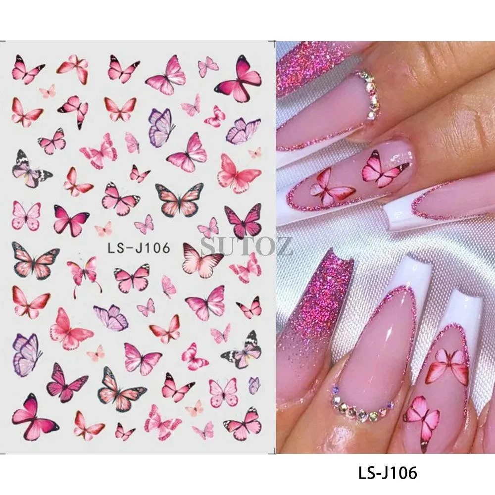 5D Floral Geometry Japanese Nail Art Stickers: Impeccable Design & Quality