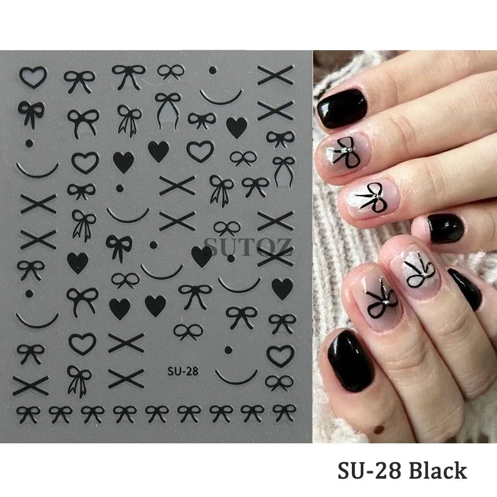 5D Floral Geometry Japanese Nail Art Stickers: Impeccable Design & Quality