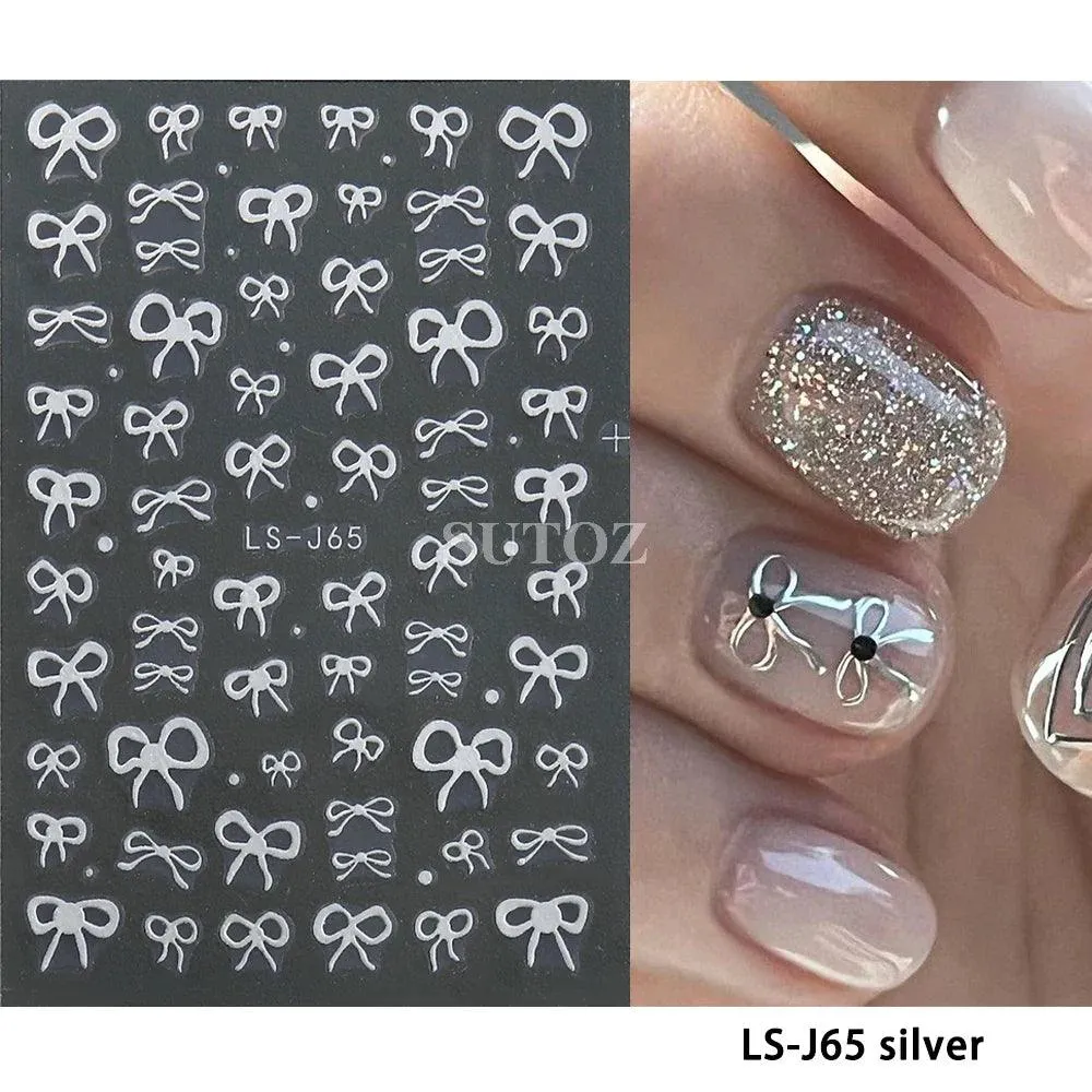 5D Floral Geometry Japanese Nail Art Stickers: Impeccable Design & Quality