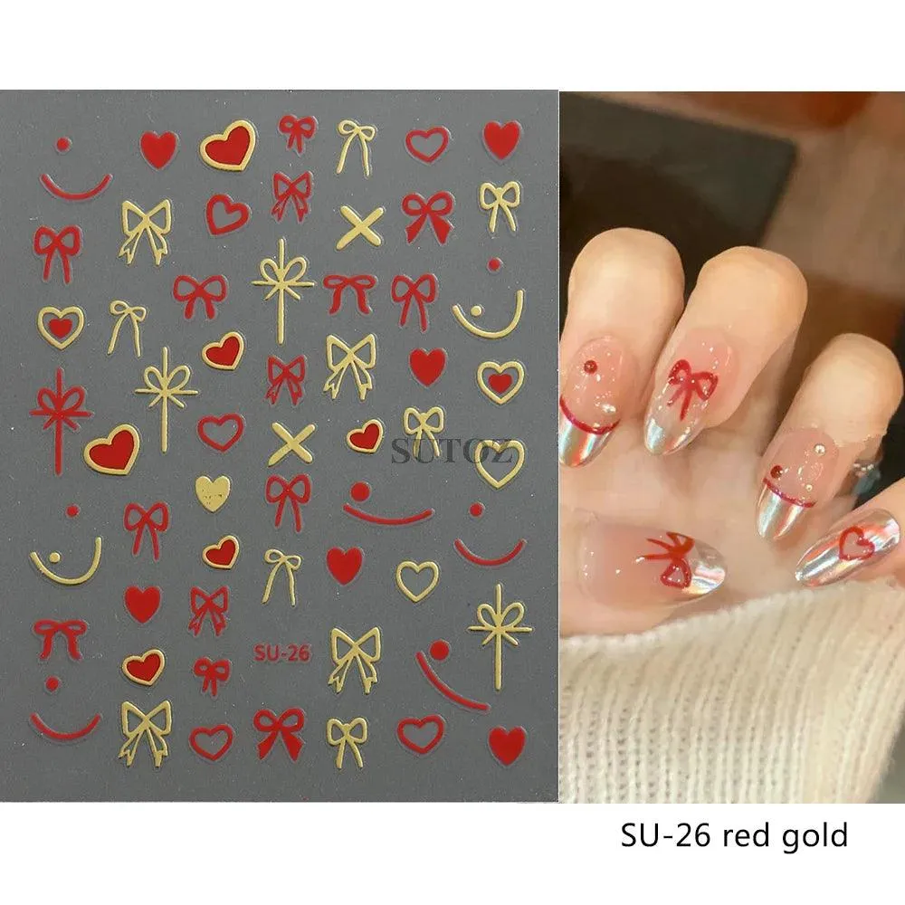 5D Floral Geometry Japanese Nail Art Stickers: Impeccable Design & Quality