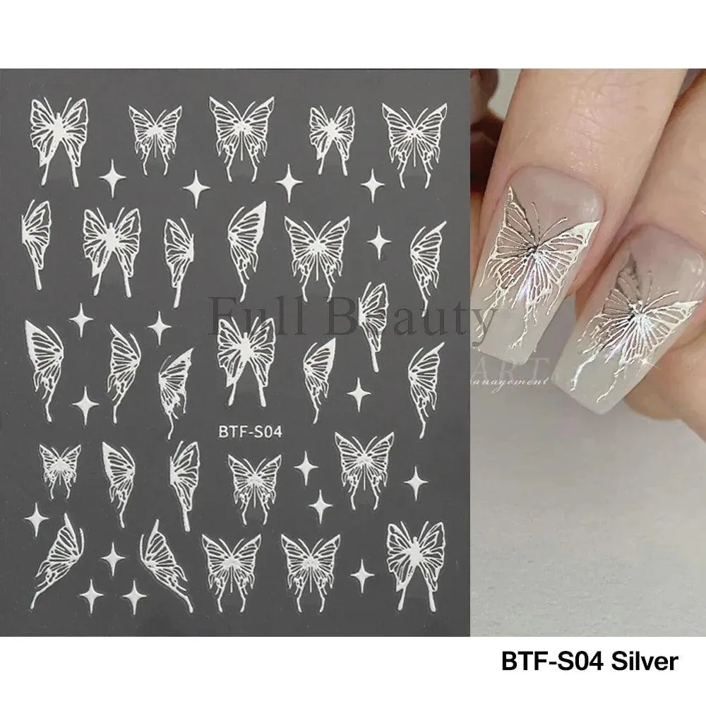 5D Floral Geometry Japanese Nail Art Stickers: Impeccable Design & Quality
