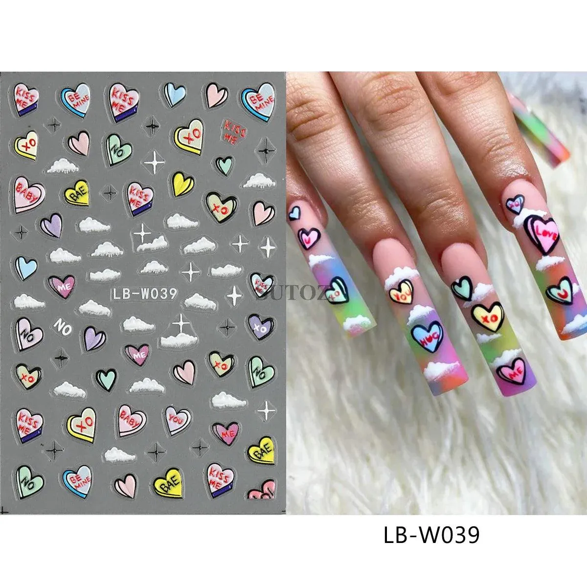 5D Floral Geometry Japanese Nail Art Stickers: Impeccable Design & Quality