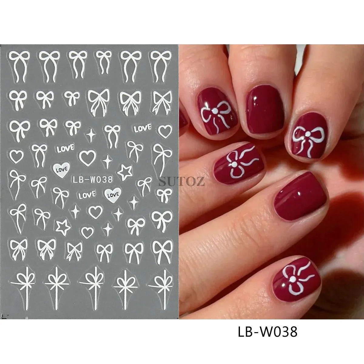 5D Floral Geometry Japanese Nail Art Stickers: Impeccable Design & Quality
