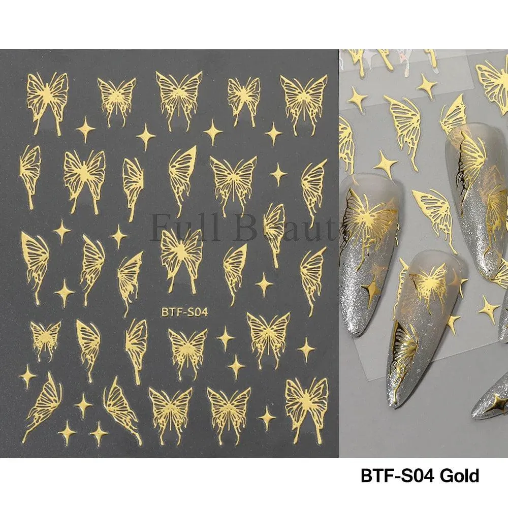 5D Floral Geometry Japanese Nail Art Stickers: Impeccable Design & Quality