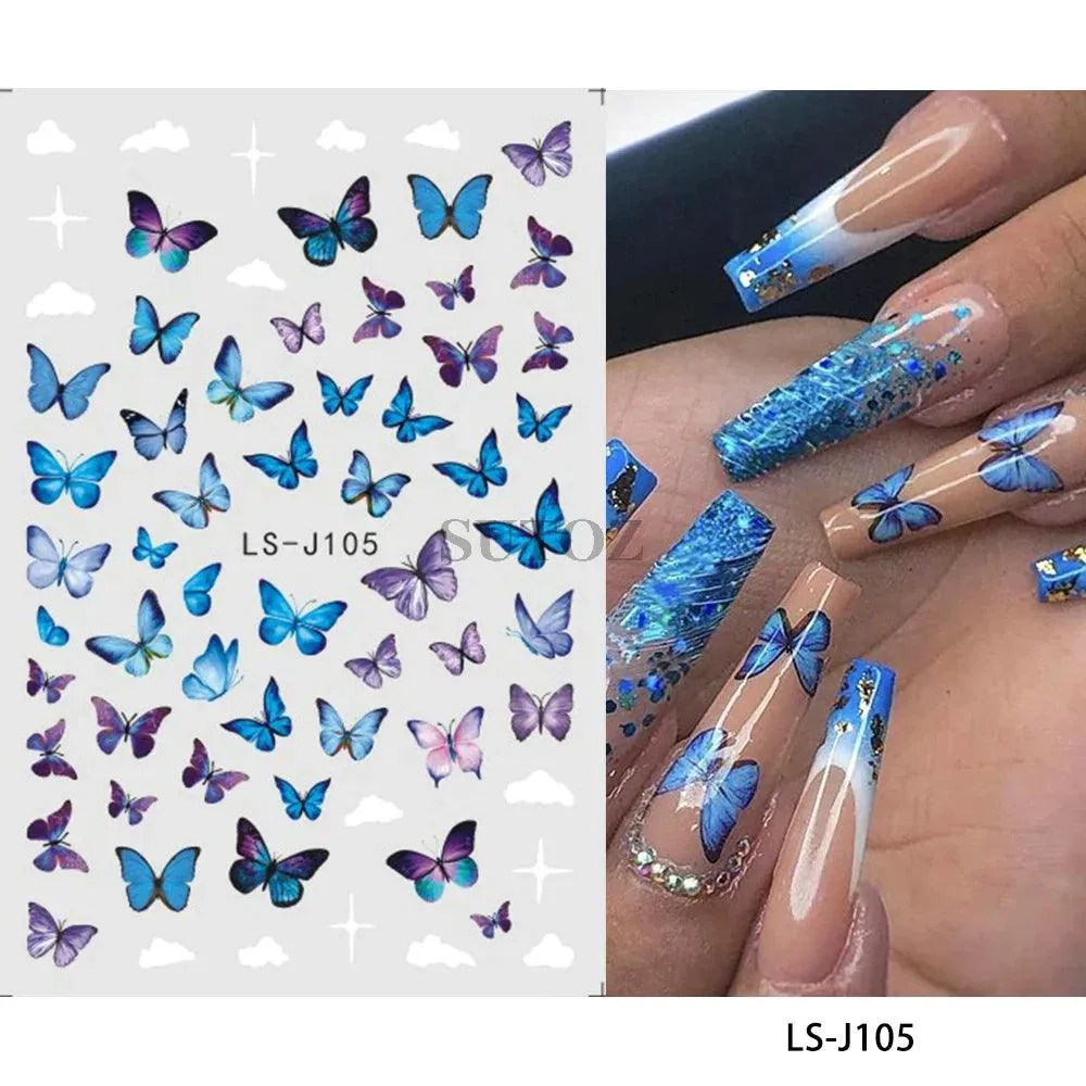 5D Floral Geometry Japanese Nail Art Stickers: Impeccable Design & Quality