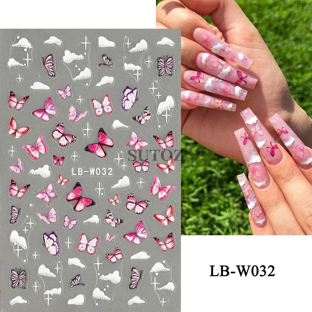 5D Floral Geometry Japanese Nail Art Stickers: Impeccable Design & Quality