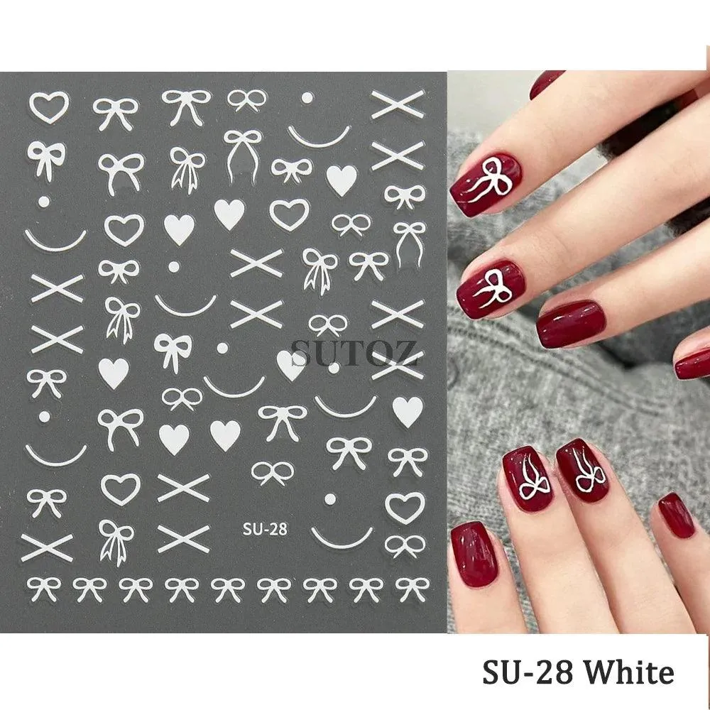 5D Floral Geometry Japanese Nail Art Stickers: Impeccable Design & Quality