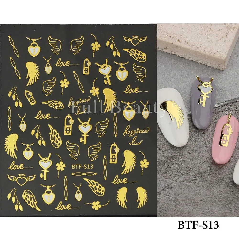 5D Floral Geometry Japanese Nail Art Stickers: Impeccable Design & Quality