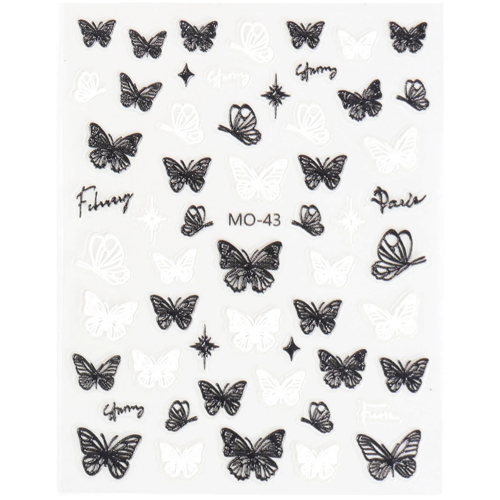 5D Nail Stickers-Butterfly