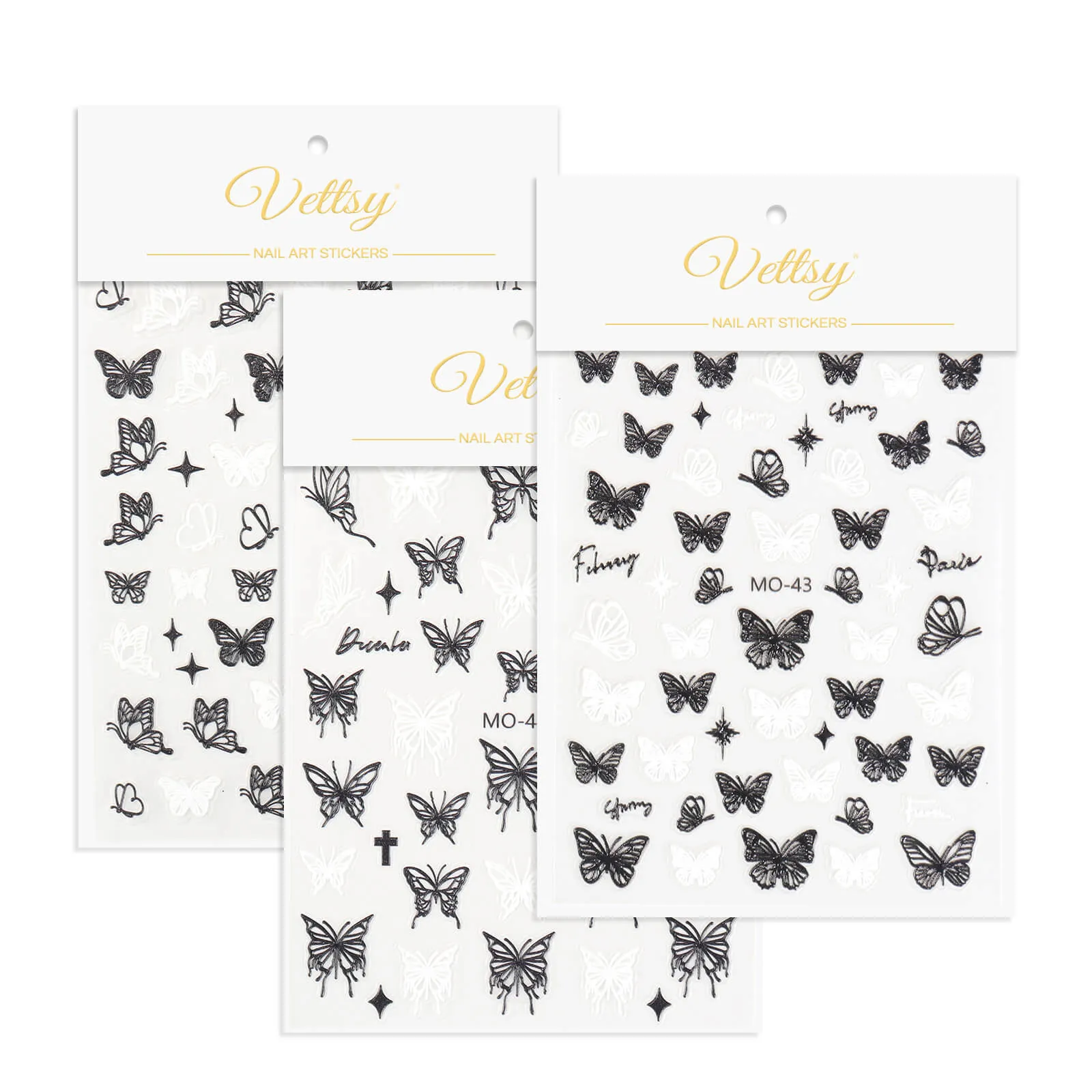 5D Nail Stickers-Butterfly
