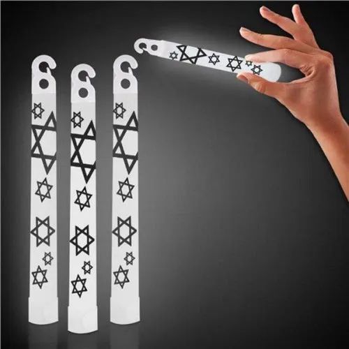 6 Inch Star of David Glow Sticks