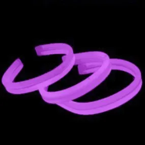 8 Inch Twister Purple Glow Sticks Bracelets