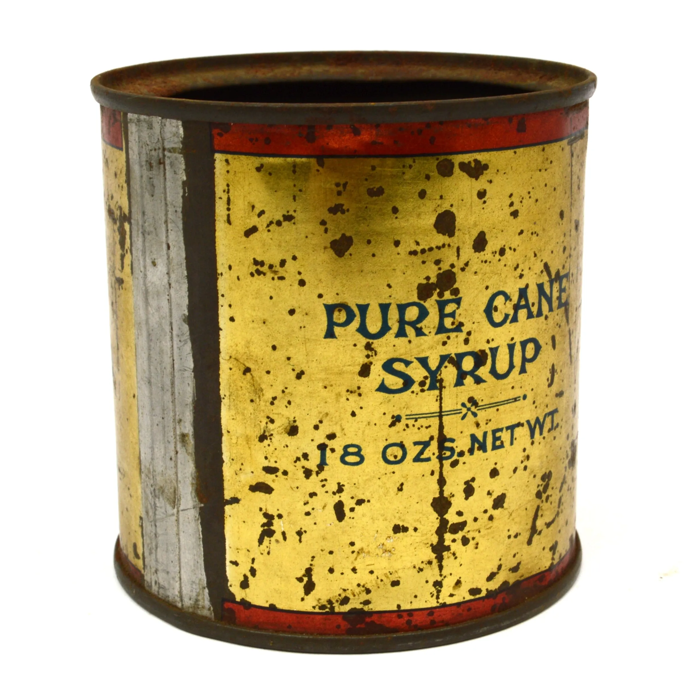 Antique "PURE CANE SYRUP" TIN CAN by FEDERAL SUGAR REFINING CO Yonkers, NY Rare!