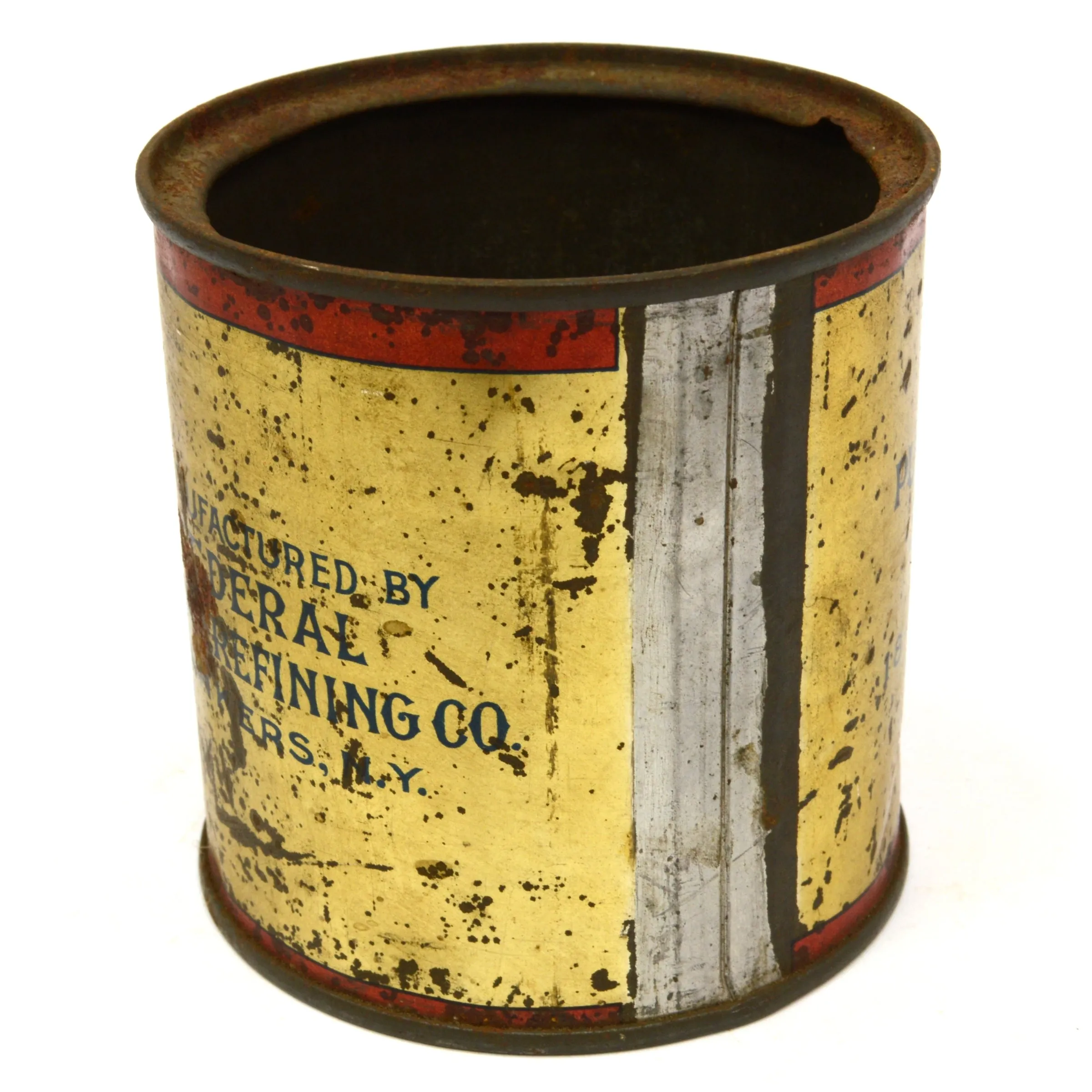 Antique "PURE CANE SYRUP" TIN CAN by FEDERAL SUGAR REFINING CO Yonkers, NY Rare!