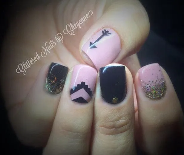 Arrow Nail Decals | Black