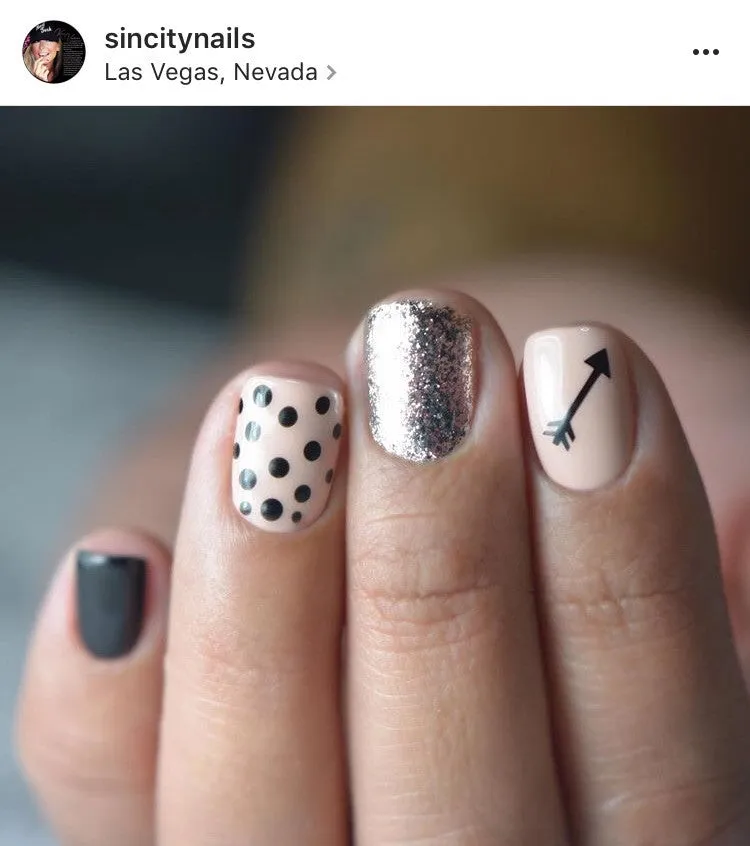 Arrow Nail Decals | Black