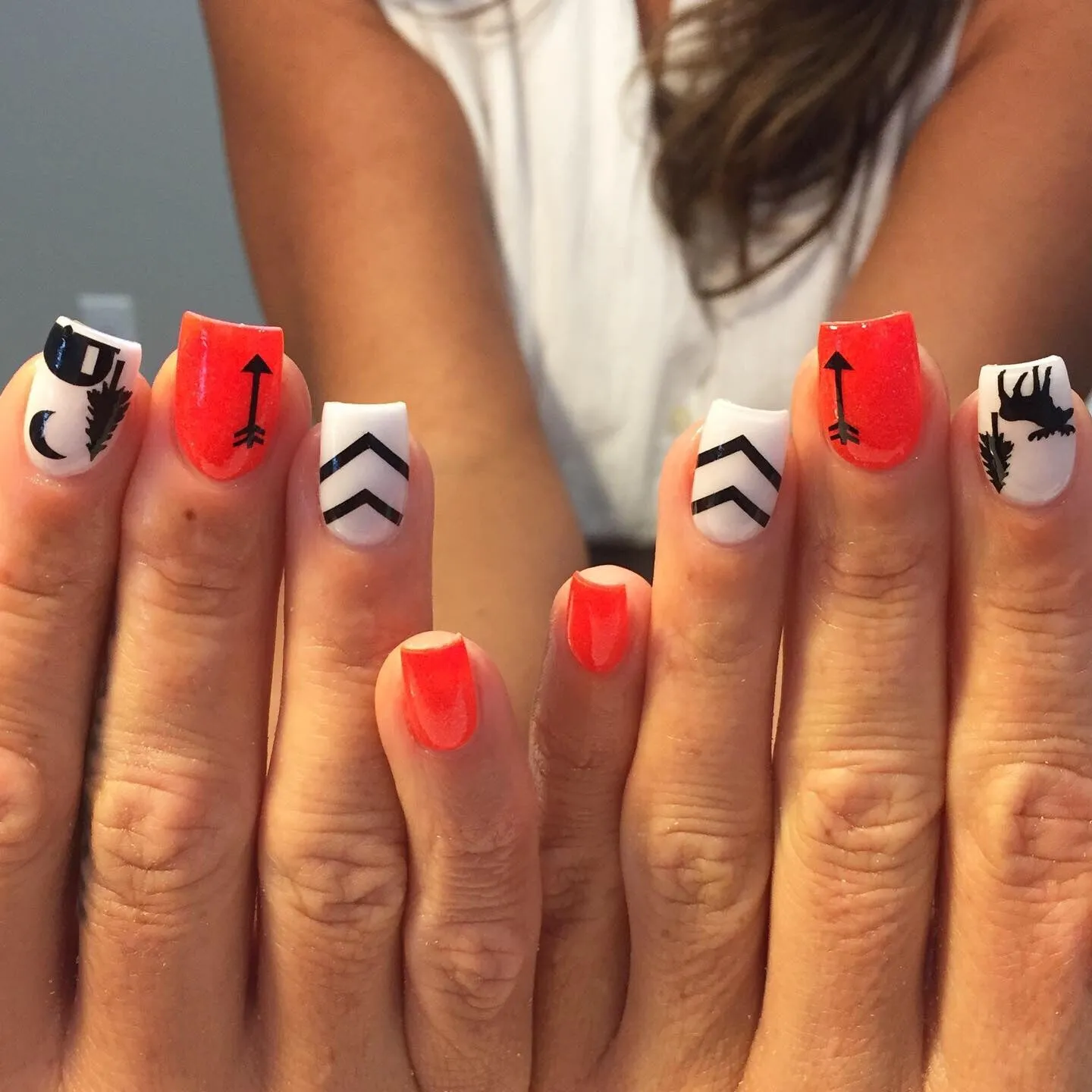 Arrow Nail Decals | Black