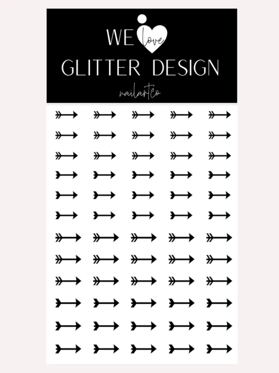 Arrow Nail Decals | Black