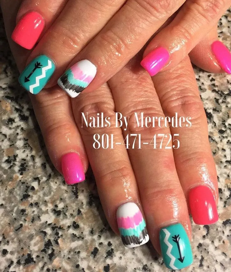 Arrow Nail Decals | Black