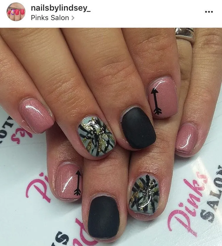 Arrow Nail Decals | Black