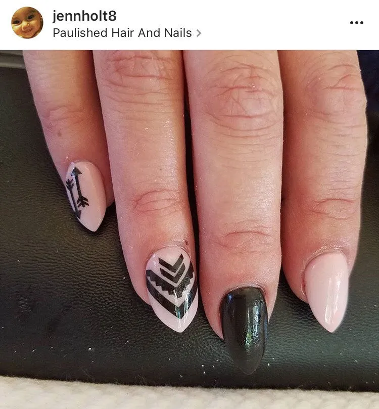 Arrow Nail Decals | Black