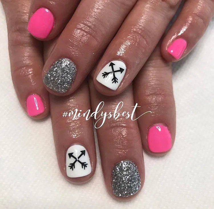 Arrow Nail Decals | Black