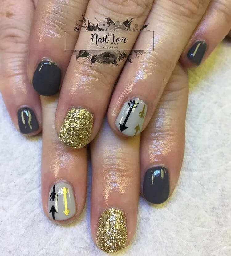 Arrow Nail Decals | Black