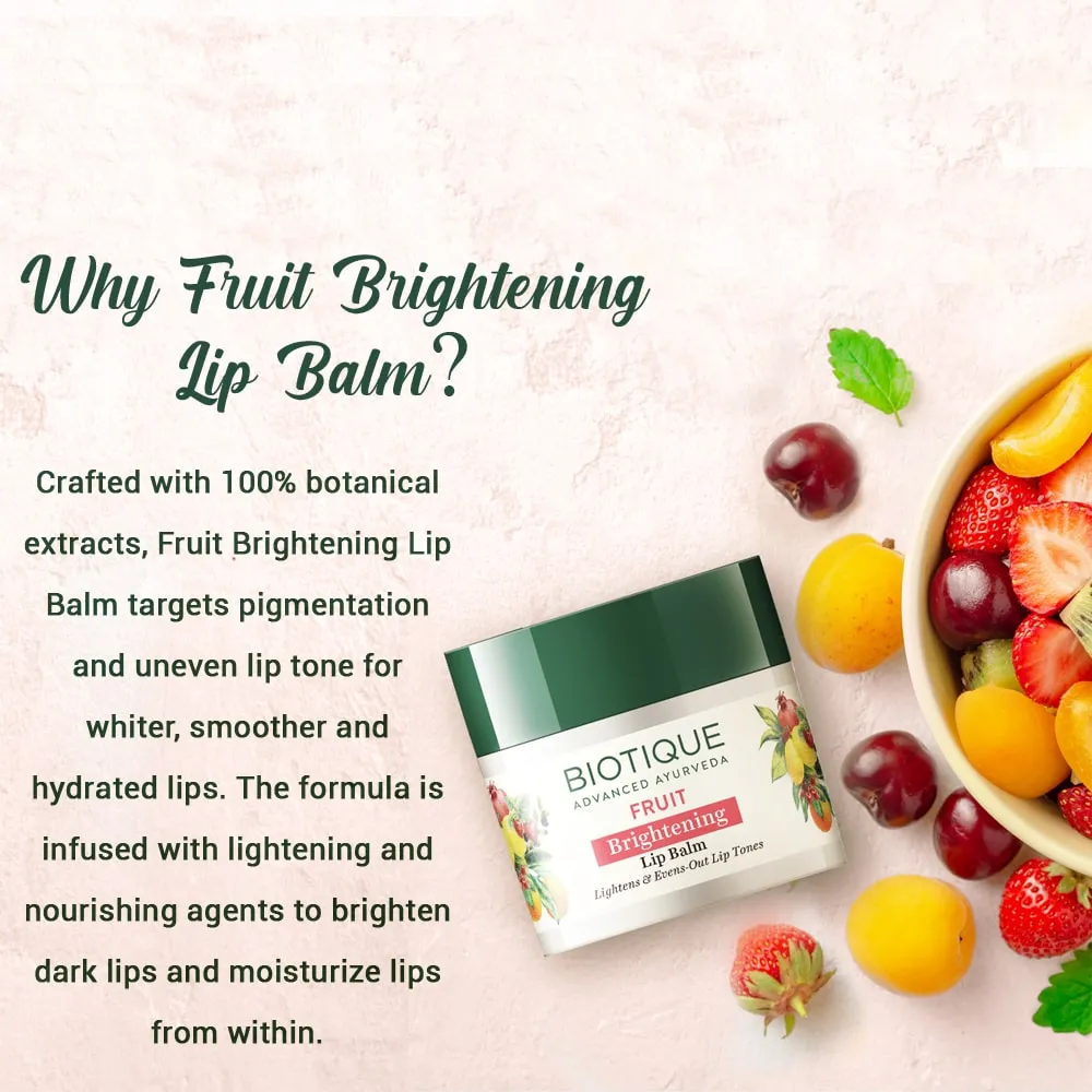 Biotique Fruit Brightening Lip Balm