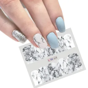 Broken Marble Theme | 12 Colors To Choose From | Nail Art Decals