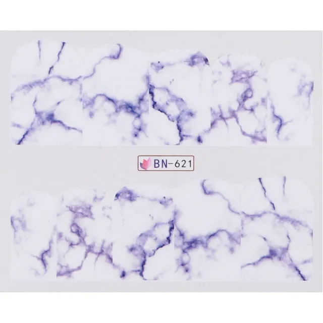 Broken Marble Theme | 12 Colors To Choose From | Nail Art Decals