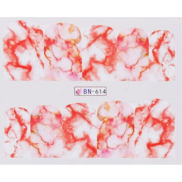 Broken Marble Theme | 12 Colors To Choose From | Nail Art Decals