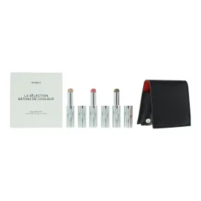 Byredo Orange Set Of 3   Leather Pouch: Solar Flare, Flower Play, Kumato Face St