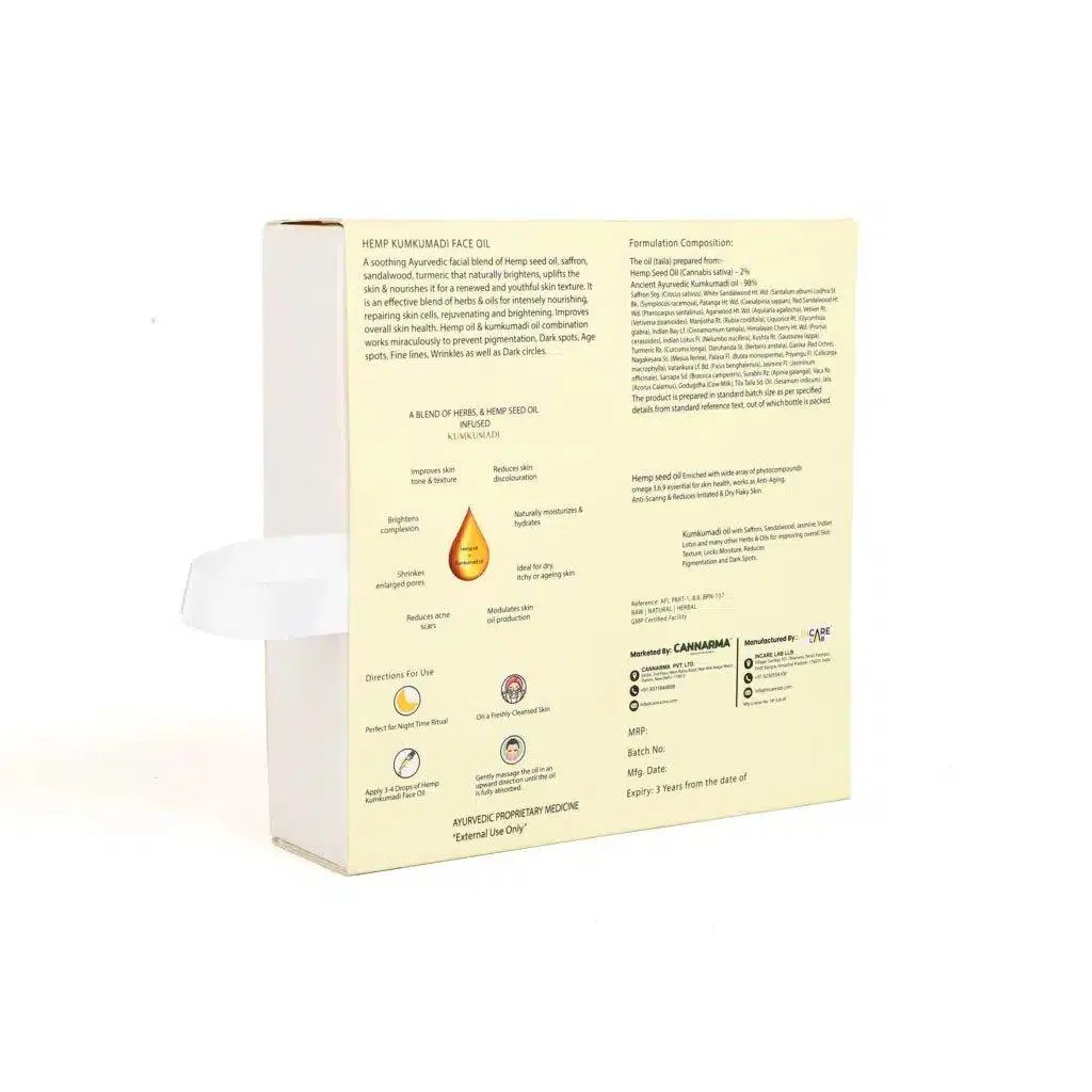 Cannarma - Hemp Kumkumadi Face Oil