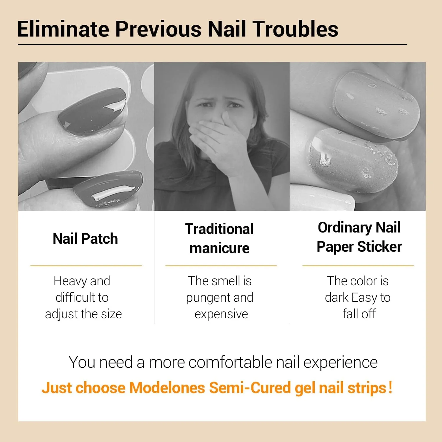 Champagne Gold - Semi-Cured Gel Nail Strips