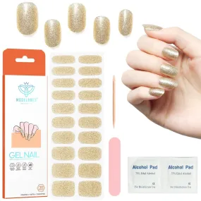 Champagne Gold - Semi-Cured Gel Nail Strips