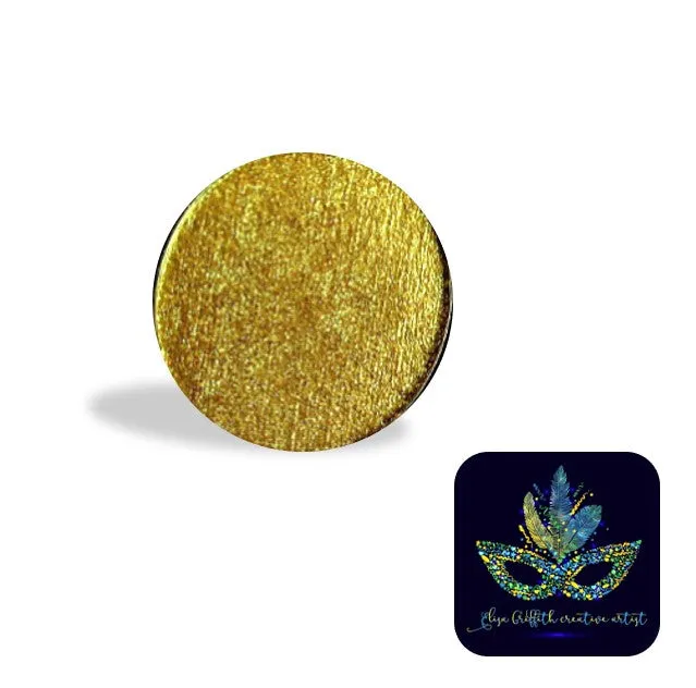 Color Me Pro Face Painting Powder by Elisa Griffith | Metallic Gold Bling (3.5 gr)